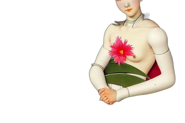 flower, staff, dress, jewelry transparent PNG cut-out