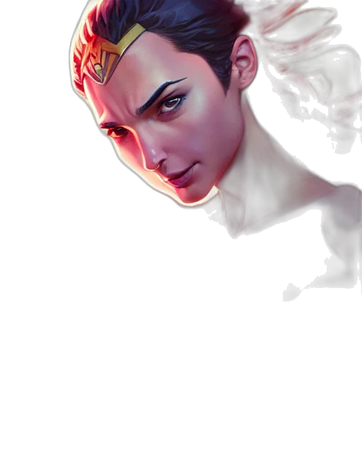 face, crown, mask, creature, concept art, fantasy art, photorealistic, cyberpunk transparent PNG cut-out
