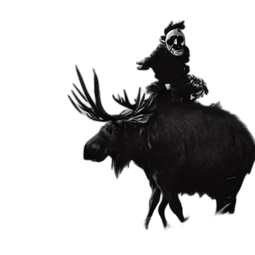 animal, crown, creature, hat, concept art, fantasy art, portrait, scary transparent PNG cut-out