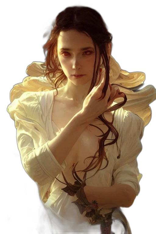 dress, jewelry, dragon, face transparent PNG cut-out