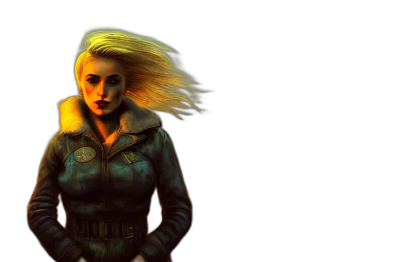 jacket, concept art, cyberpunk, comic book art transparent PNG cut-out