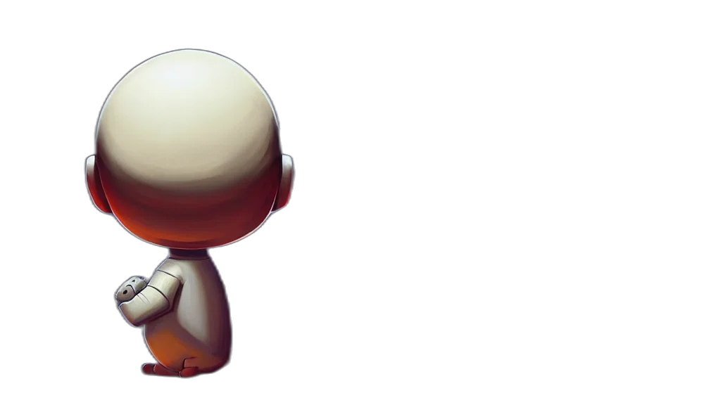 robot, hat, mask, staff transparent PNG cut-out