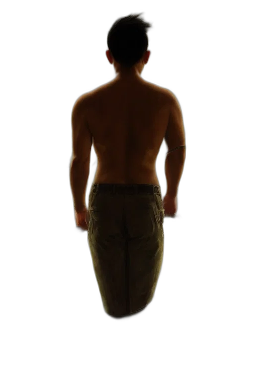 staff, jacket, creature, hat transparent PNG cut-out