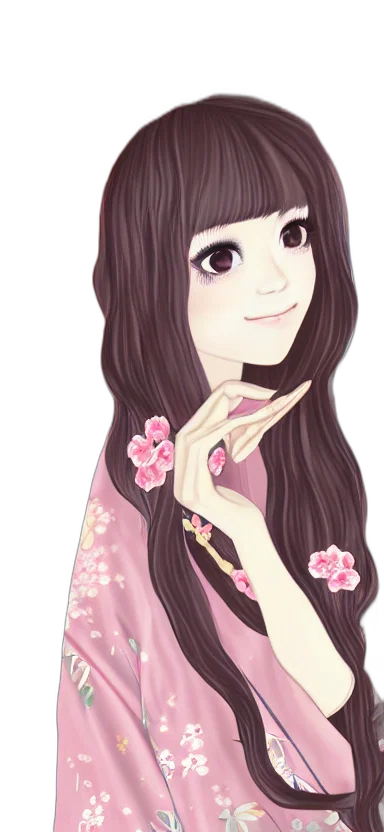 dress, flower, face, jewelry transparent PNG cut-out