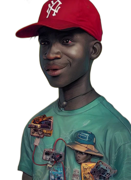 face, hat, robot, staff, photorealistic, concept art, cartoon, 3d render transparent PNG cut-out