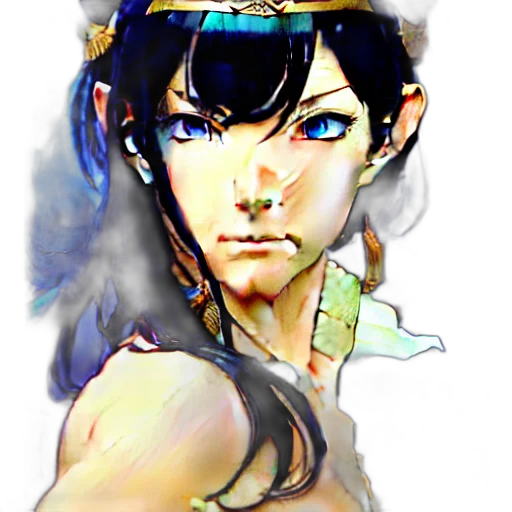face, mask, fantasy art, photorealistic transparent PNG cut-out