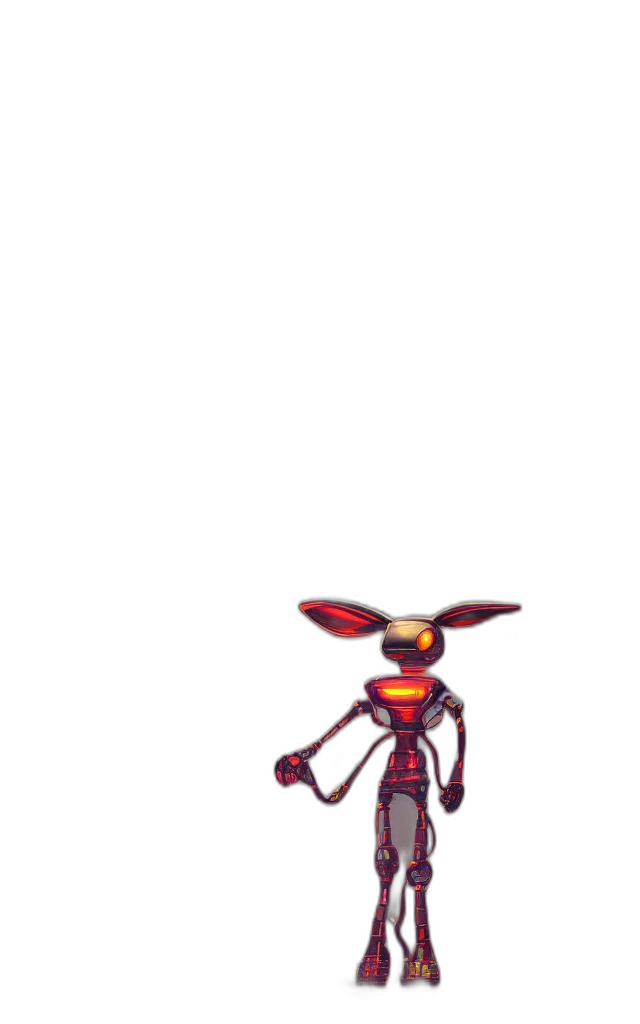 robot, creature, staff, animal transparent PNG cut-out