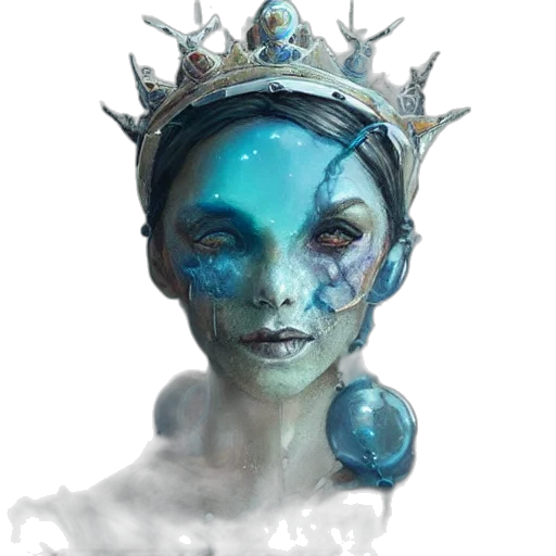 crown, mask, face, staff transparent PNG cut-out