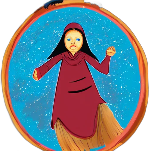staff, jacket, concept art, fantasy art, cartoon, comic book art, outer space, babushka transparent PNG cut-out