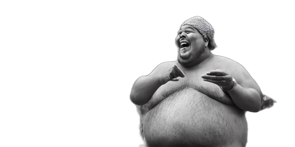 creature, animal, dress, food, photorealistic, 3d render, large, obese transparent PNG cut-out