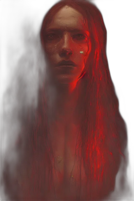 face, mask, hair, creature transparent PNG cut-out