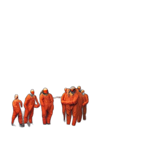 jacket, staff, animal, robot, concept art, 3d render, pixel art, outer space transparent PNG cut-out
