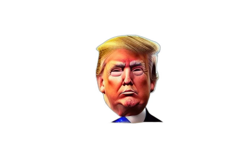 mask, face, hat, animal, photorealistic, 3d render, vaporwave, concept art transparent PNG cut-out