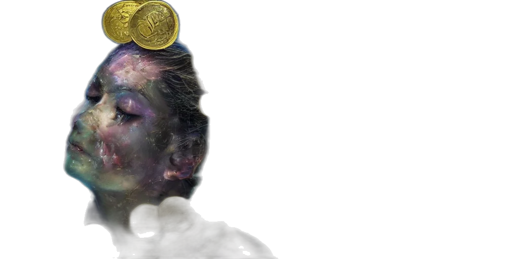 crown, face, mask, hair transparent PNG cut-out