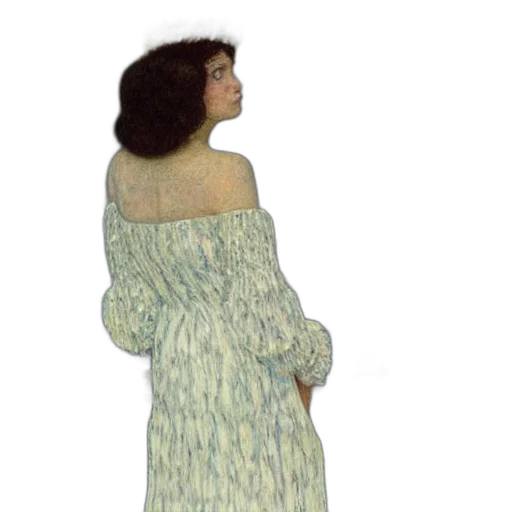 dress, jewelry, staff, oil painting transparent PNG cut-out