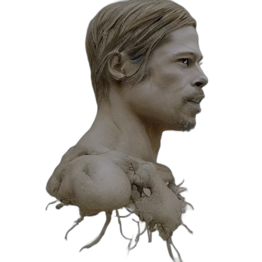 hair, face, mask, creature transparent PNG cut-out