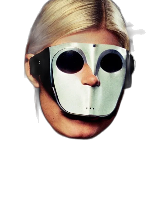 mask, face, robot, creature transparent PNG cut-out
