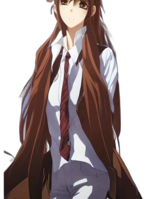 staff, dress, hair, jacket, anime, cartoon, concept art, pixel art transparent PNG cut-out