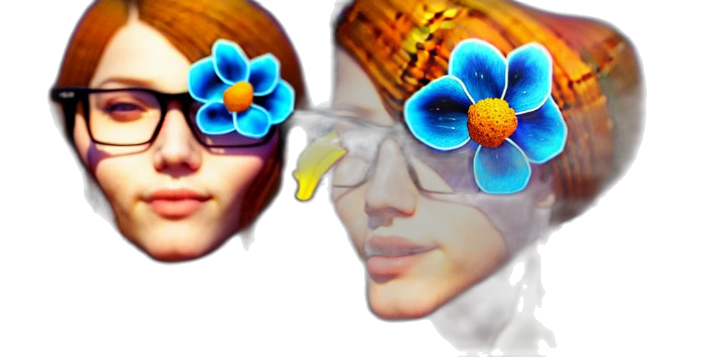flower, crown, jewelry, face transparent PNG cut-out