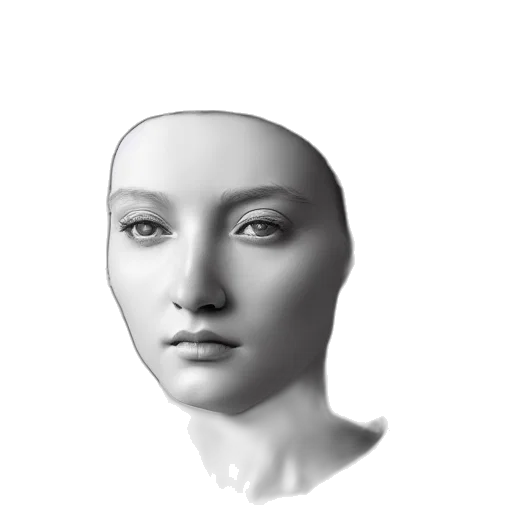 face, robot, mask, crown, 3d render, photorealistic, concept art, pixel art transparent PNG cut-out