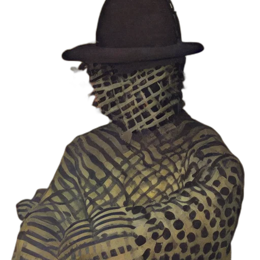 hat, jacket, mask, face transparent PNG cut-out