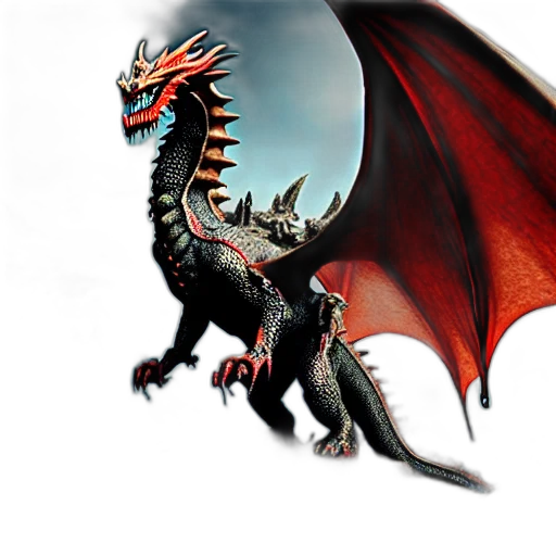 dragon, animal, creature, 3d render transparent PNG cut-out