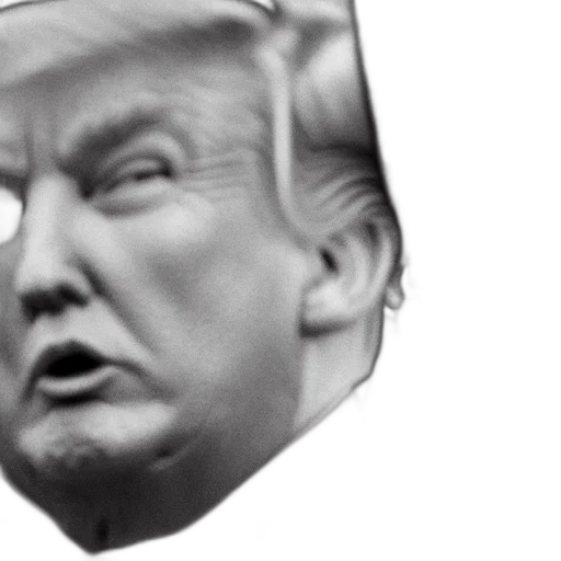 mask, face, hat, crown, 3d render, photorealistic, vaporwave, donald transparent PNG cut-out