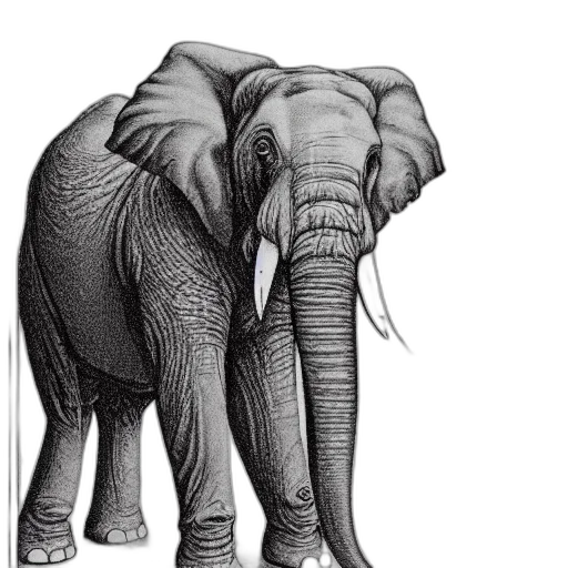 animal, creature, staff, pencil sketch transparent PNG cut-out