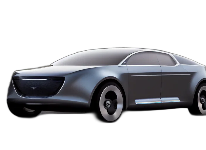 car, concept art, 3d render, photorealistic transparent PNG cut-out