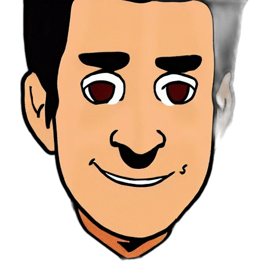 face, mask, staff, robot, cartoon, comic book art, photorealistic, 3d render transparent PNG cut-out