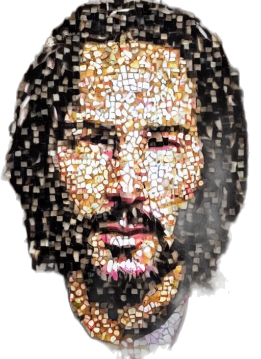 face, hair, jewelry, robot, pixel art, photorealistic, comic book art, watercolor transparent PNG cut-out