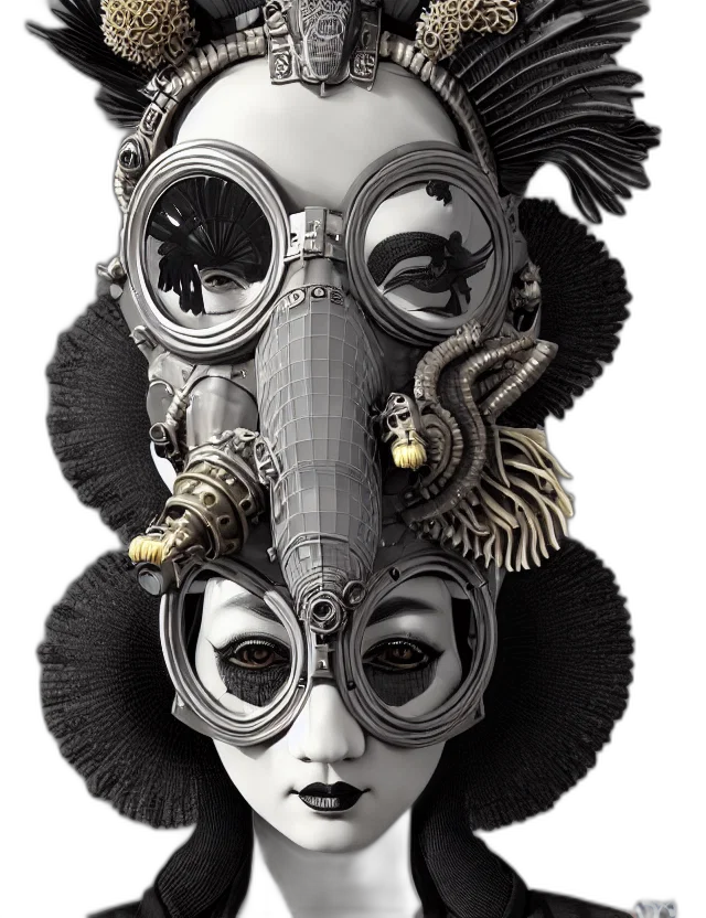 mask, face, jewelry, creature transparent PNG cut-out