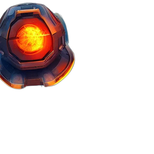 robot, weapon, mask, crown transparent PNG cut-out