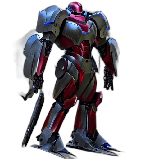 robot, weapon, concept art, 3d render transparent PNG cut-out