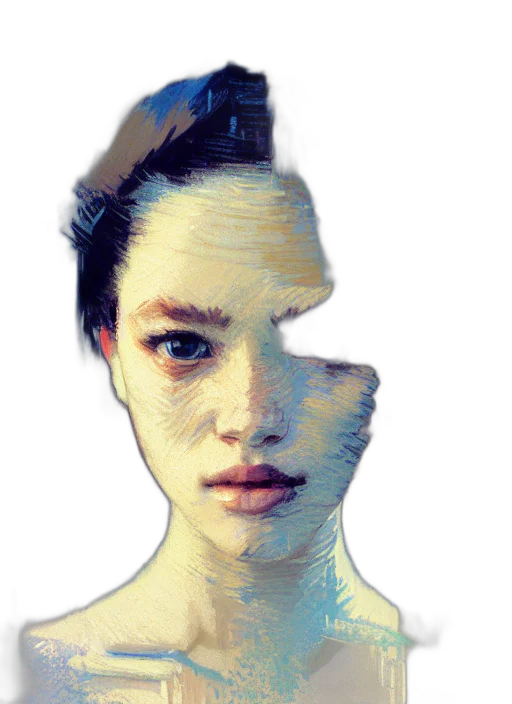 mask, face, robot, creature transparent PNG cut-out