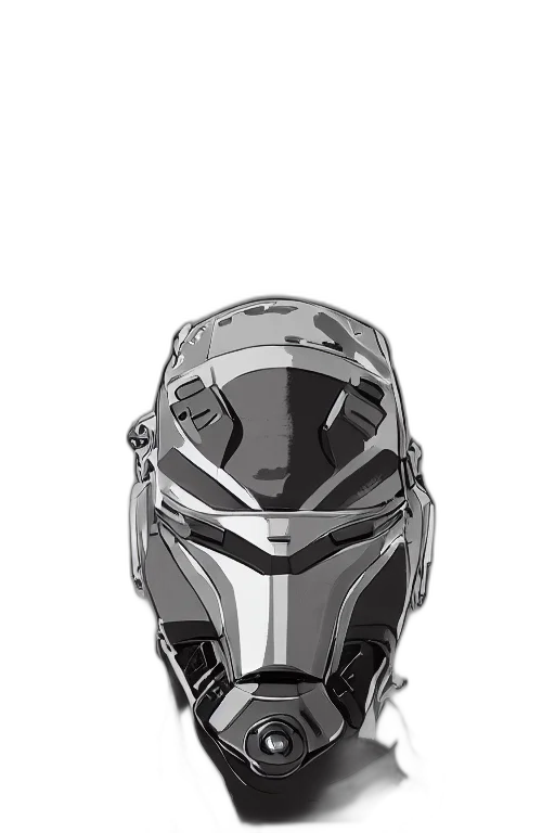 robot, mask, face, weapon transparent PNG cut-out