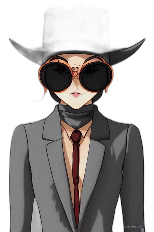 hat, mask, staff, face, anime, cartoon, concept art, pixel art transparent PNG cut-out