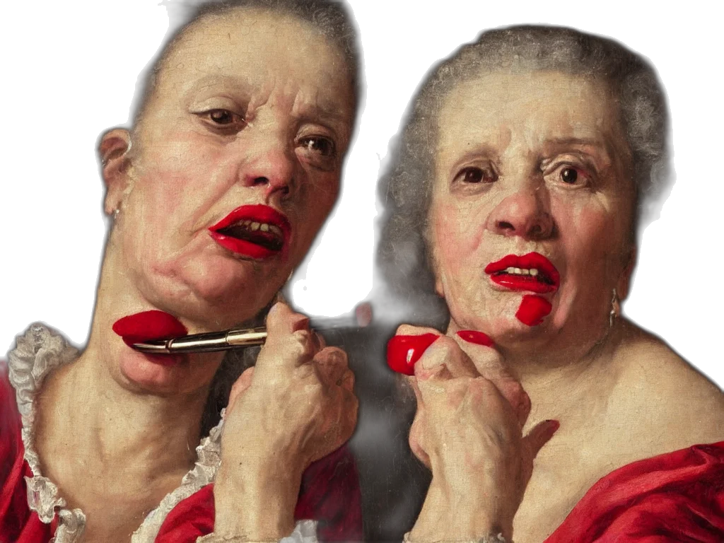 face, photorealistic, oil painting, 3d render transparent PNG cut-out