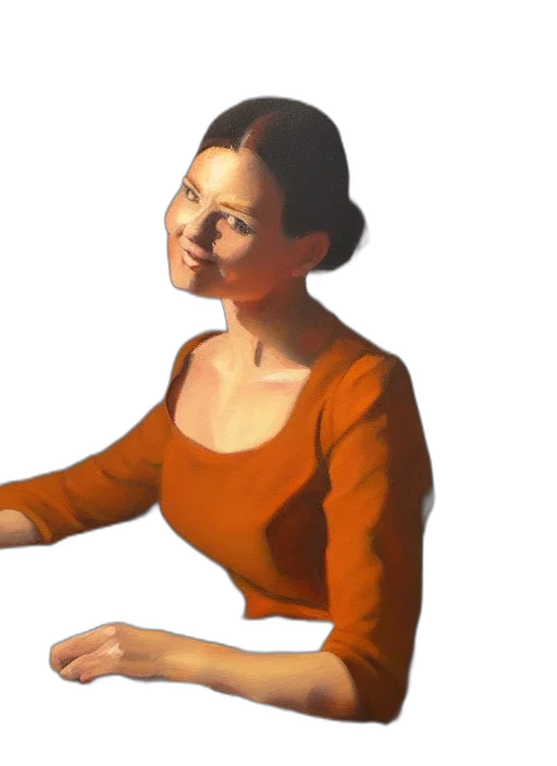 face, staff, oil painting, photorealistic, pixel art, concept art, earth tones, painting transparent PNG cut-out