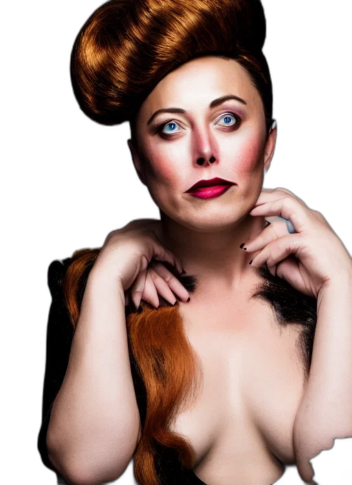 hair, dress, animal, creature transparent PNG cut-out
