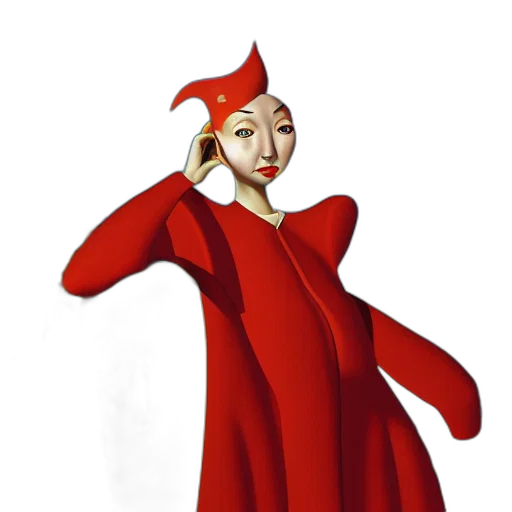 dress, staff, mask, face transparent PNG cut-out