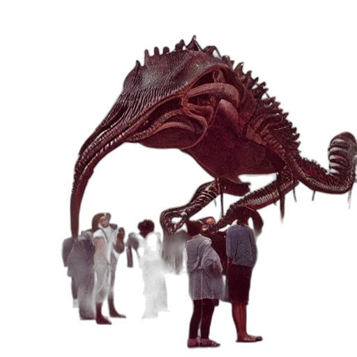dragon, creature, staff, animal transparent PNG cut-out
