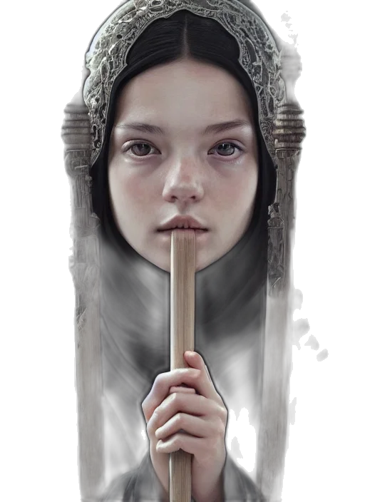 face, staff, mask, crown transparent PNG cut-out