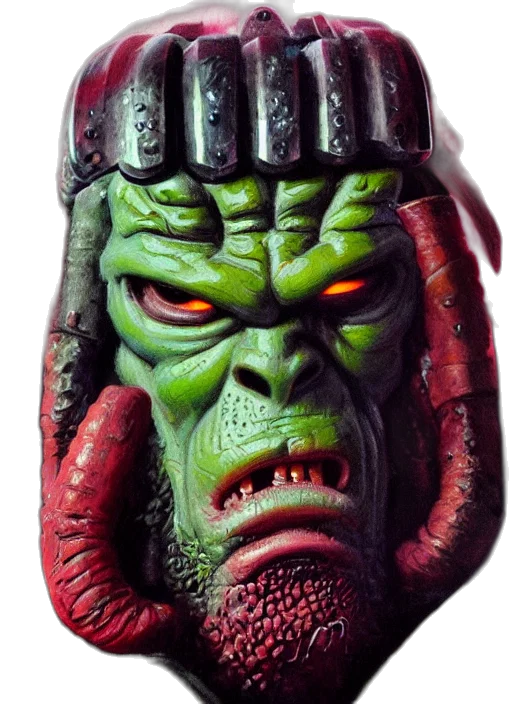 face, mask, creature, concept art transparent PNG cut-out