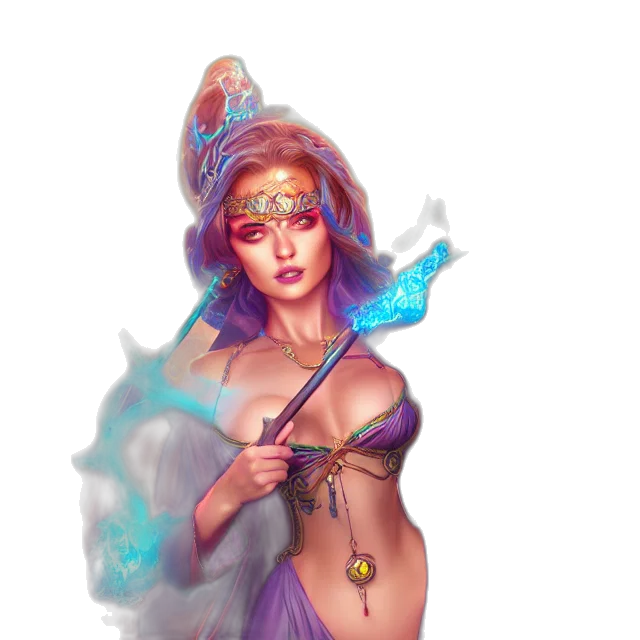 staff, jewelry, fantasy art, concept art, comic book art, pixel art, underwater, fire transparent PNG cut-out