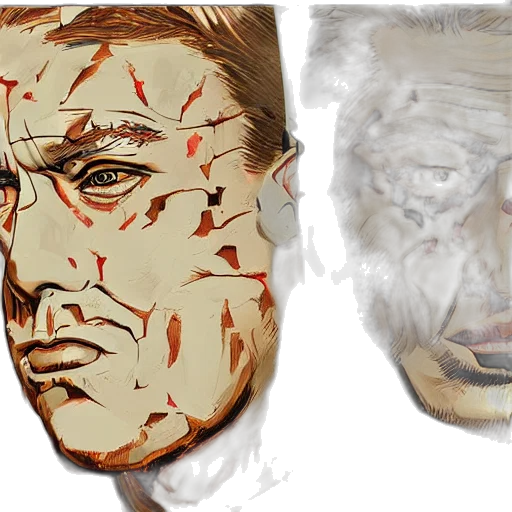 mask, face, photorealistic, concept art transparent PNG cut-out