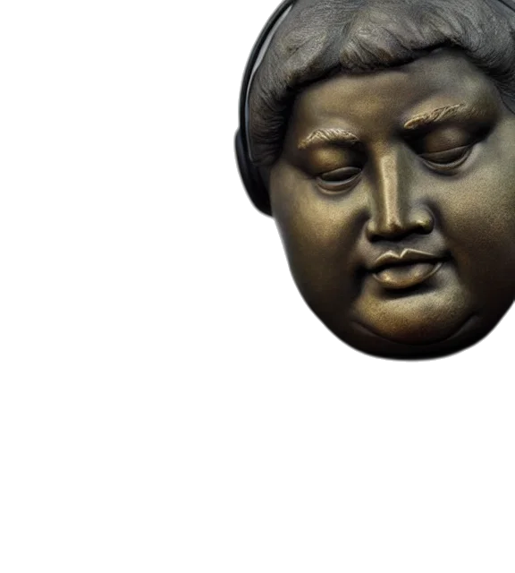 face, mask, crown, jewelry, 3d render, photorealistic, vaporwave, photo transparent PNG cut-out