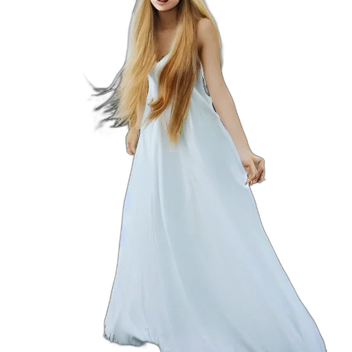 dress, hair, concept art, fantasy art transparent PNG cut-out