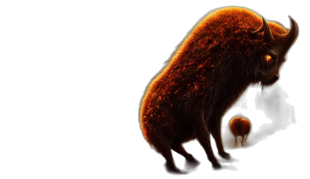 animal, creature, hair, concept art, 3d render, photorealistic, forest, epic transparent PNG cut-out