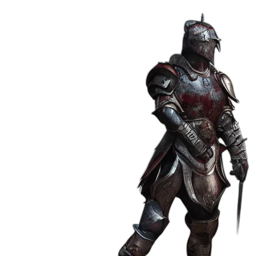 sword, weapon, robot, concept art, fantasy art, 3d render, red, human transparent PNG cut-out